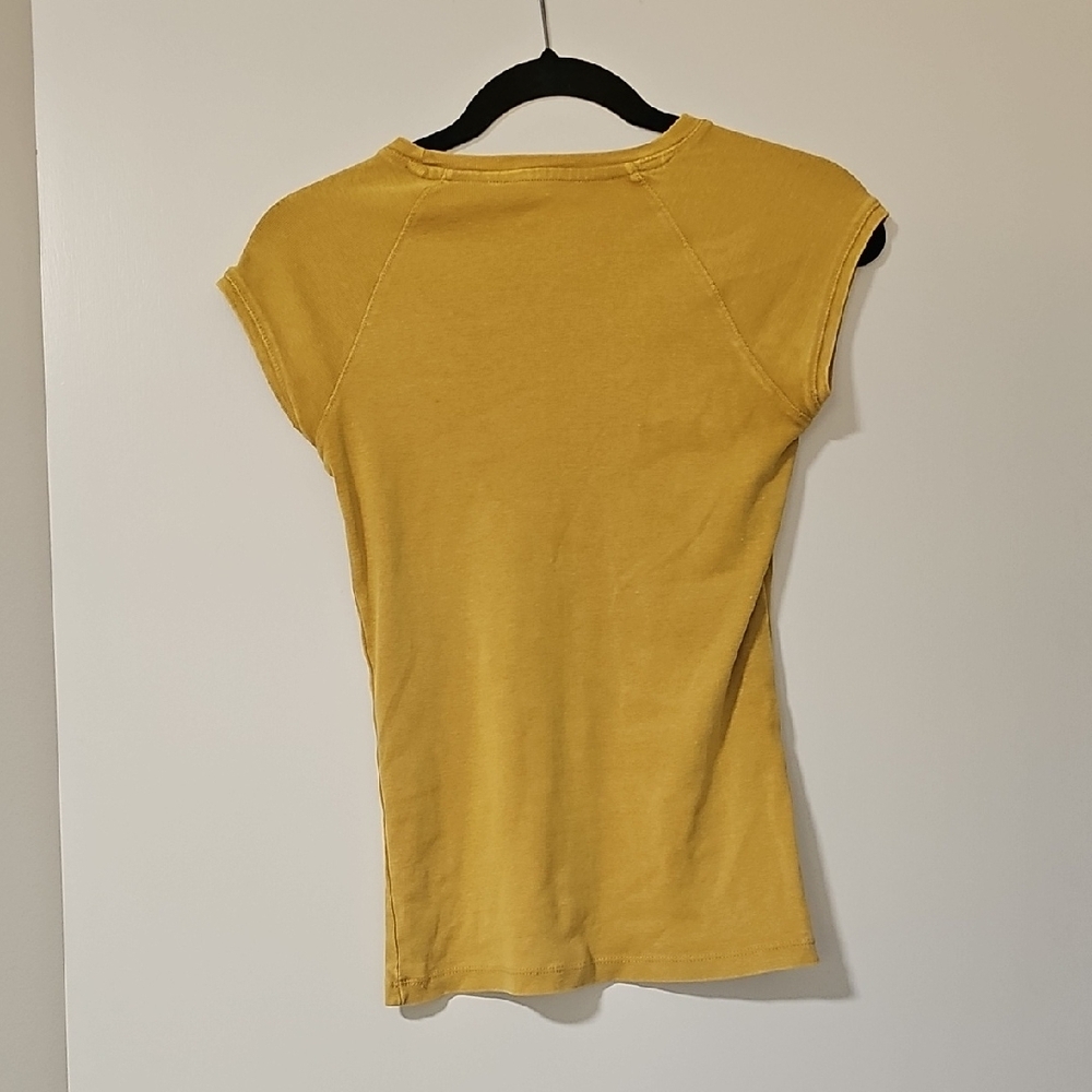 Zara Yellow Short Sleeve Tee - Picture 3 of 3